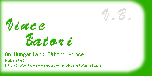 vince batori business card